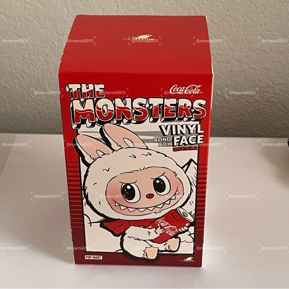 NIB Pop Mart Labubu Coca-Cola The Monsters Vinyl Face Plush Pendant Blind Box x1